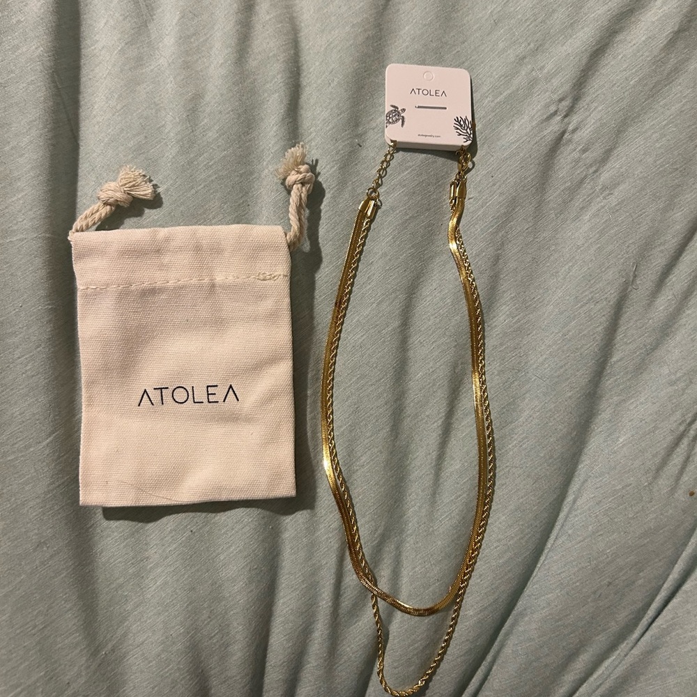 Atolea Gold Necklace Set